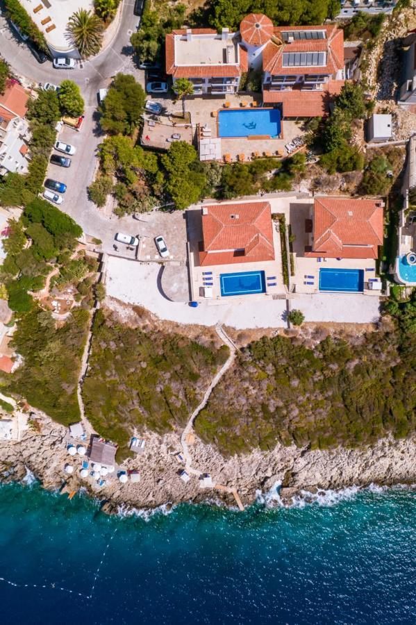 La Kumsal Denize Sifir Ve Ozel Havuzlu Dubleks Suit Kas Bagian luar foto